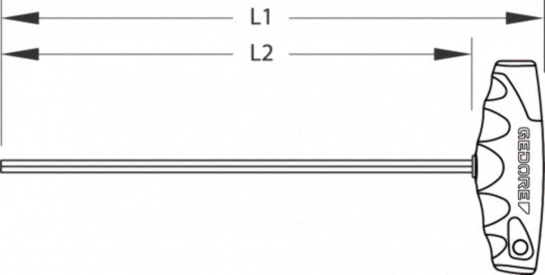 GEDORE 2142 T-008 Sechskantschraubendreher-Satz 8-teilig