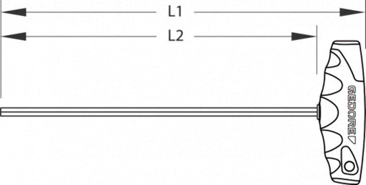 GEDORE 2142 T-008 Sechskantschraubendreher-Satz 8-teilig