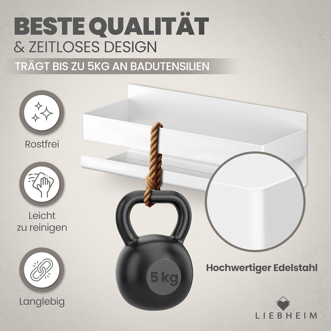 Duschablage Ohne Bohren - Badregal - Badezimmer Organizer - Duschregal - Badezimmer Regal - Duschreg