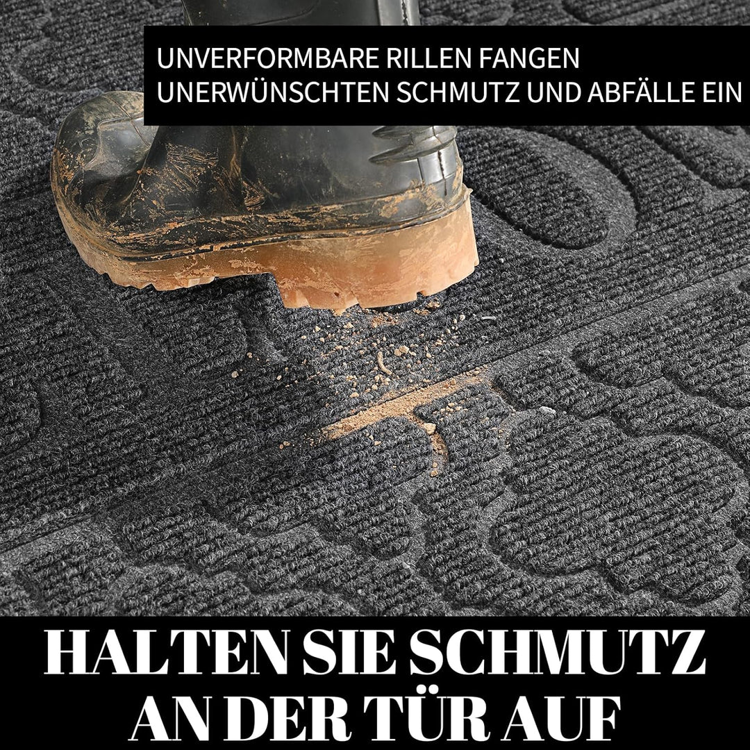 Yimobra Fussmatten – rutschfeste, waschbare, Strapazierfähige Türmatte für Haustüren, Flur, Büro – D