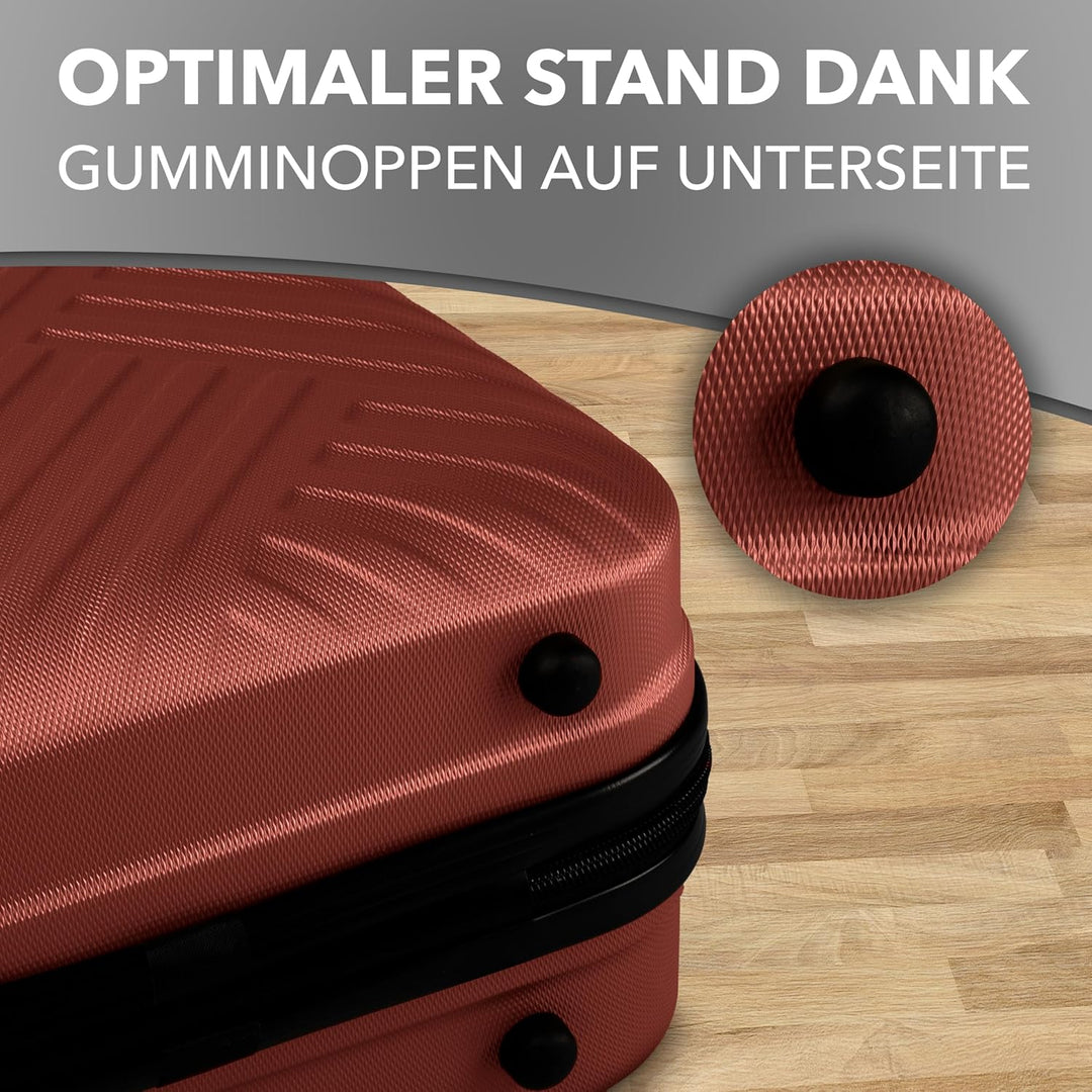 Xonic® Design Kosmetikkoffer aus ABS Hartschale – Robustes Beautycase als Handgepäck - Kosmetiktasch