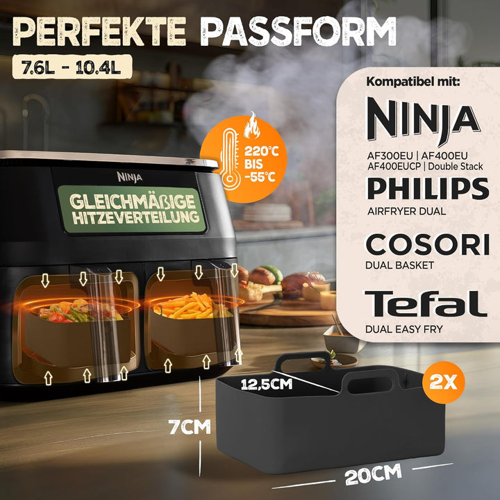 Ninja Heissluftfritteuse Zubehör Ninja Foodi Max Dual Zone af300eu af400eu af451eu - Airfryer Zubehö
