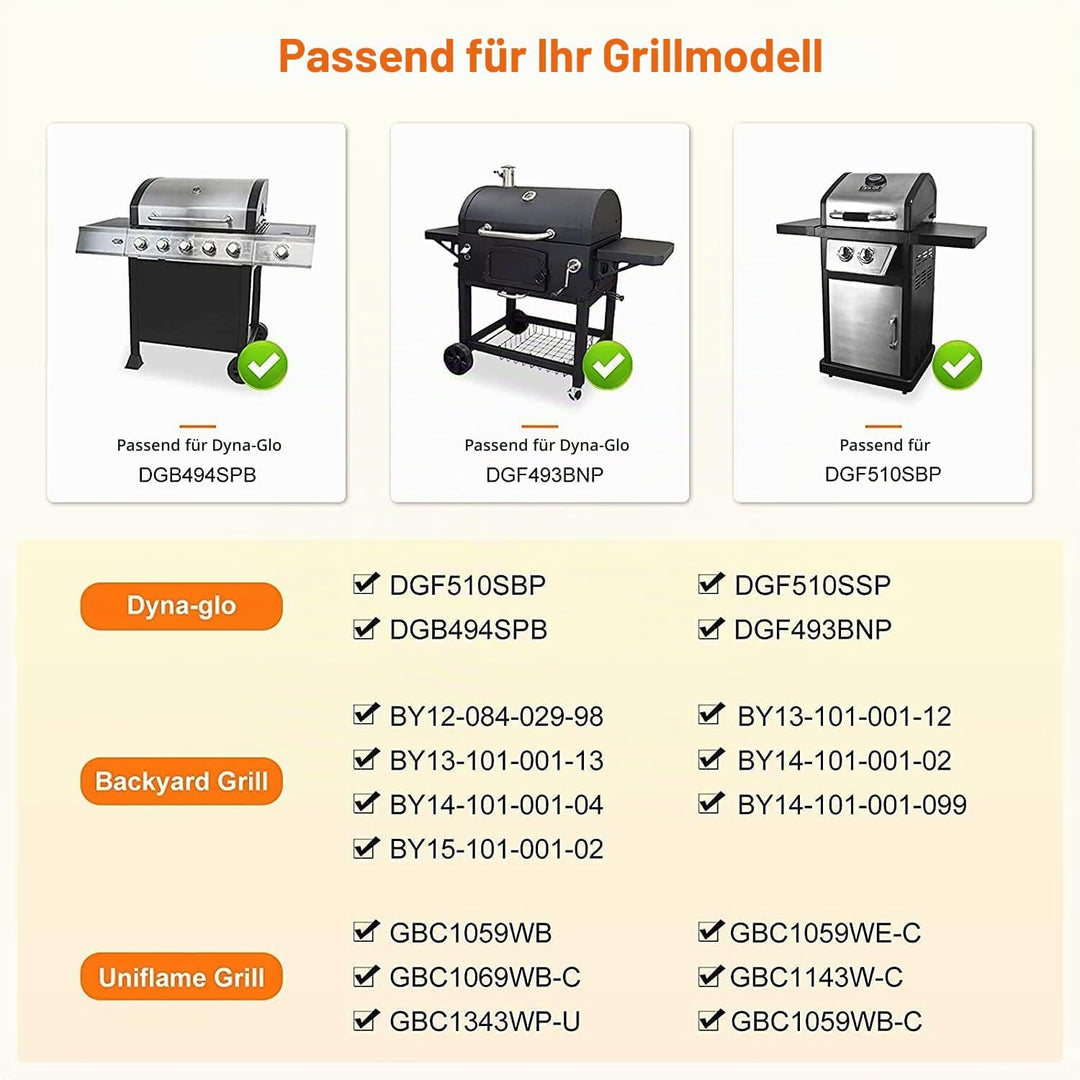 GFTIME 38cm Universal Heizplatte für Grillchef, Landmann 12739, Jamie Oliver, Mr Gardener, Outback,