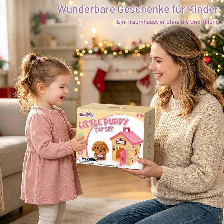 Dreamon Hund Spielzeug Kinder Spielzeug Hund Der Läuft Und Bellt Interaktiver Mit Hundehütte Pflege-