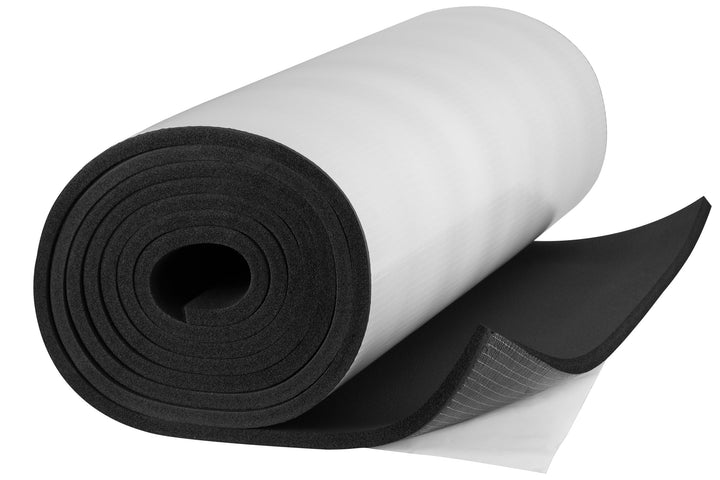 SIMPLEFLEX selbstklebend Dämmmatten 6mm - 7,5m x 1m Dämmung Isolierung Kautschuk, 6mm - 7,5m x 1m