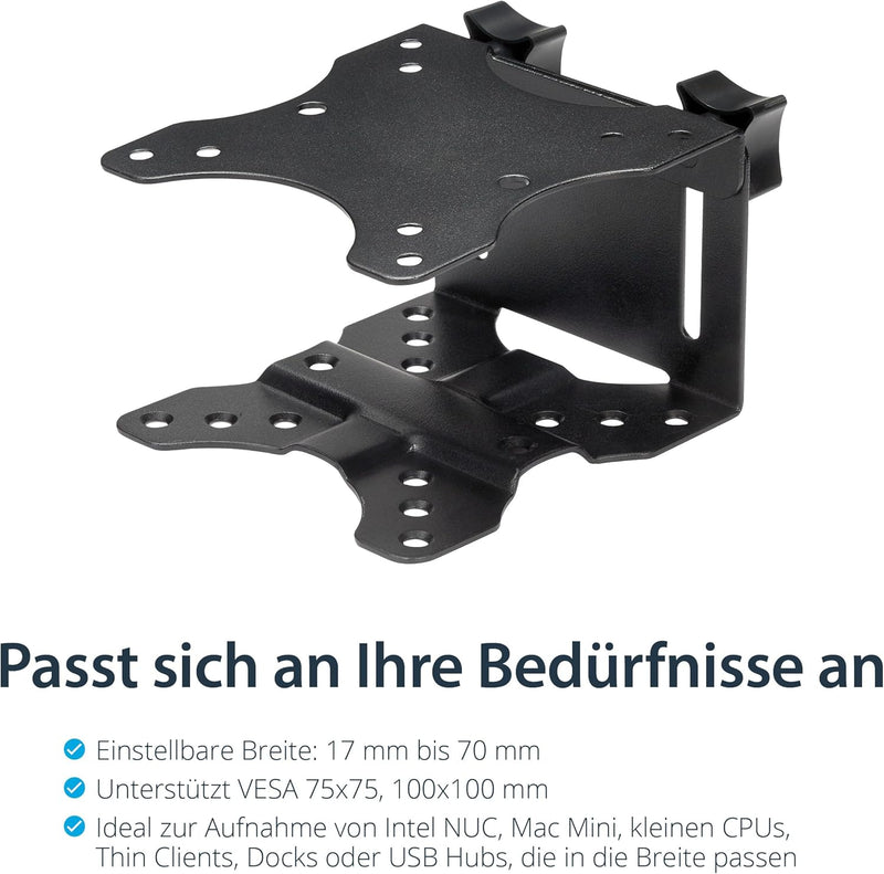 StarTech.com Thin Client Halterung - VESA - Thin Client PC Monitor Halterung - Intel NUC oder Mac Mi