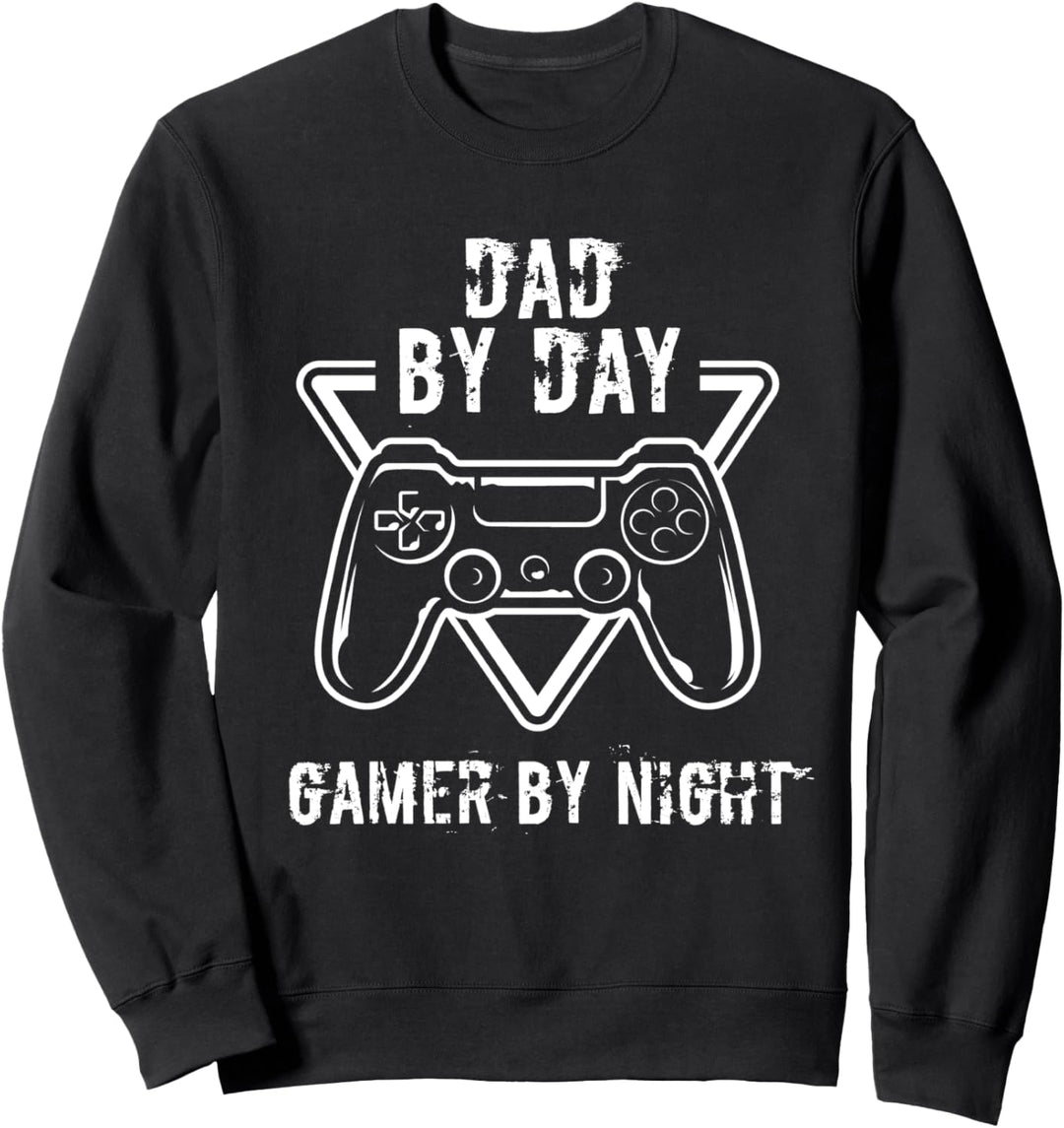 Gamer Gaming Videospiele - Papa Am Tag Gamer In Der Nacht Sweatshirt