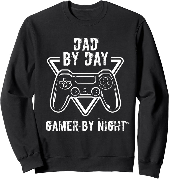 Gamer Gaming Videospiele - Papa Am Tag Gamer In Der Nacht Sweatshirt