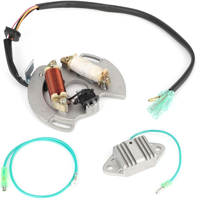 ATV Stator Magneto Coil mit Reglerzubehör Passend für Powersport-Statoren des Blaster 200 YFS200 97-