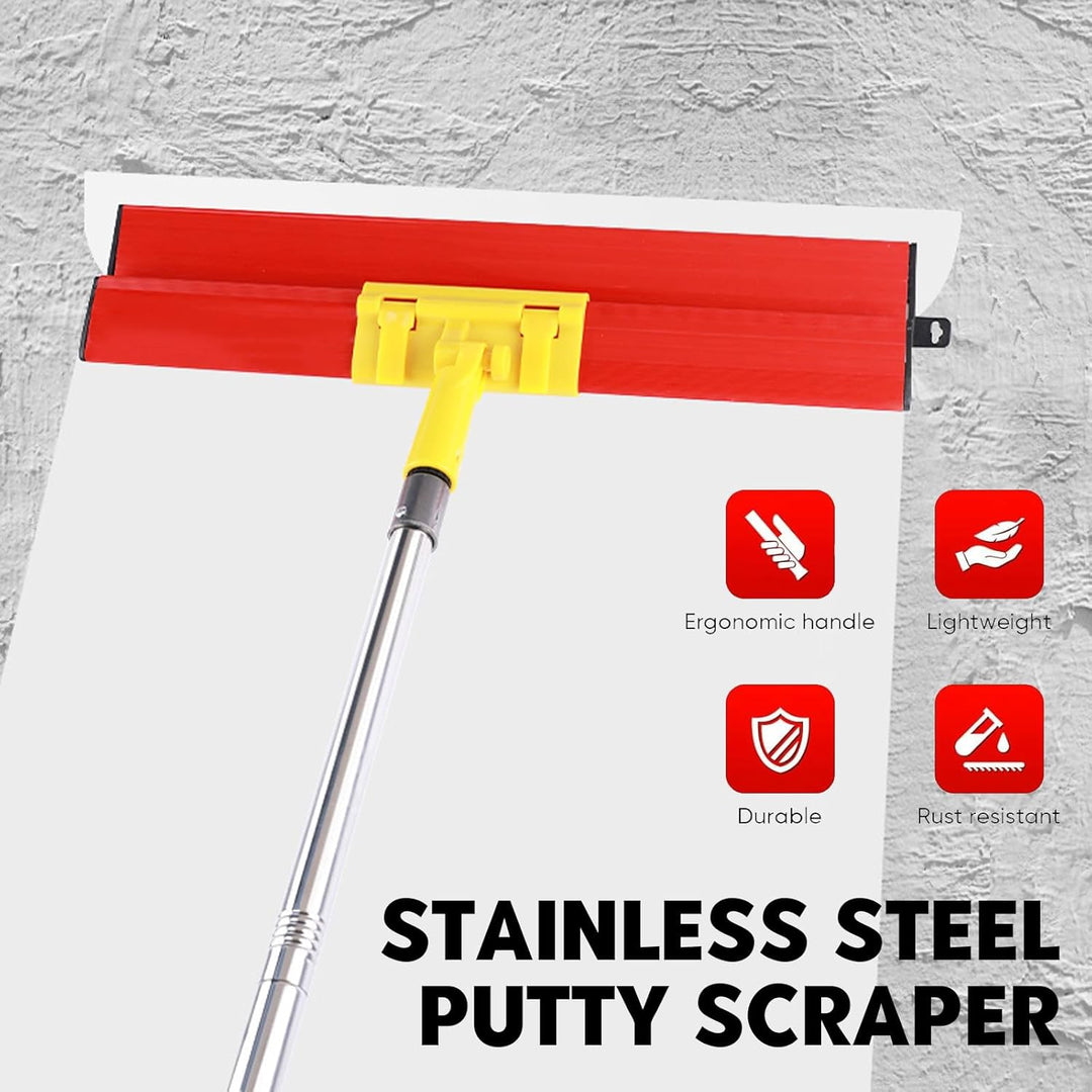 Flächenspachtel Set Profi, Spachtel Werkzeug Set Enthalten 3 Schabern(25cm+40cm+60cm) und 160cm Tele
