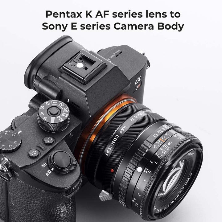 K&amp;F Concept Pentax K-NEX IV PRO Objektivadapter Manueller Fokus Kompatibel mit Objektiven der Pentax
