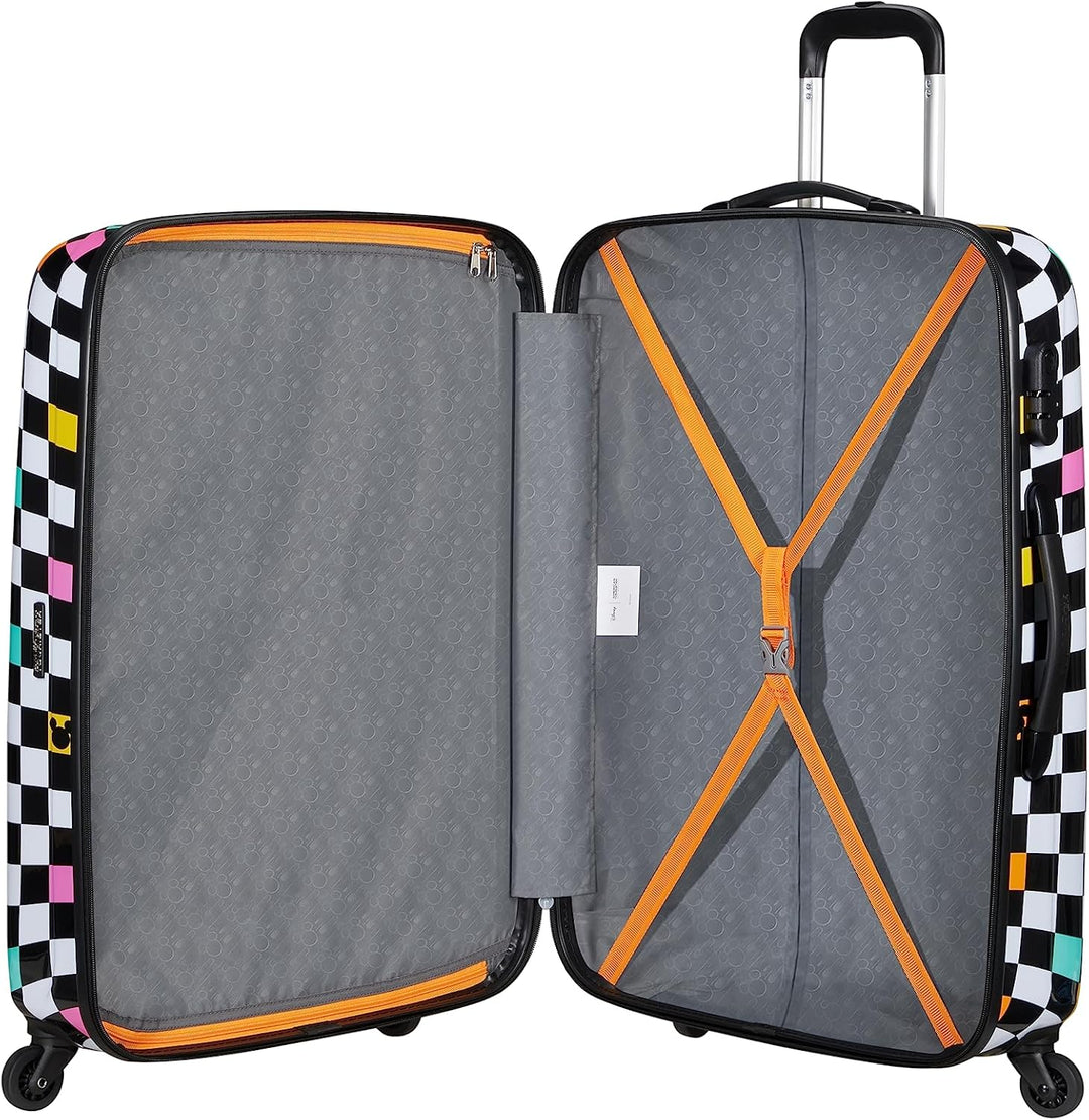 American Tourister Hypertwist, Spinner S, Handgepäck, 55 cm, 36 L, Mehrfarbig (Mickey Check)