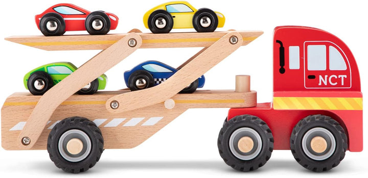 New Classic Toys NCT1960 Autotransporter inklusive 4 Fahrzeugen Transporteur de voitures, Transporte