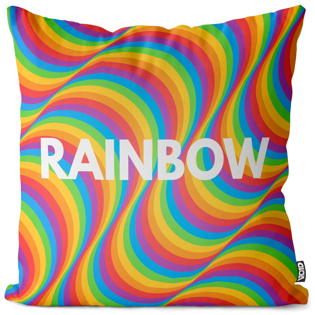 VOID Rainbow LGBTQ Pride Kissenbezug Kissenhülle Polyester wasserfest Outdoor Indoor, Kissen Grösse: