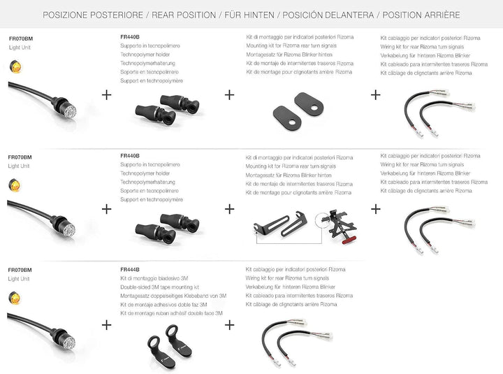 Fr070BM Blinker, Aluminium, 2 Stück, für Motorrad