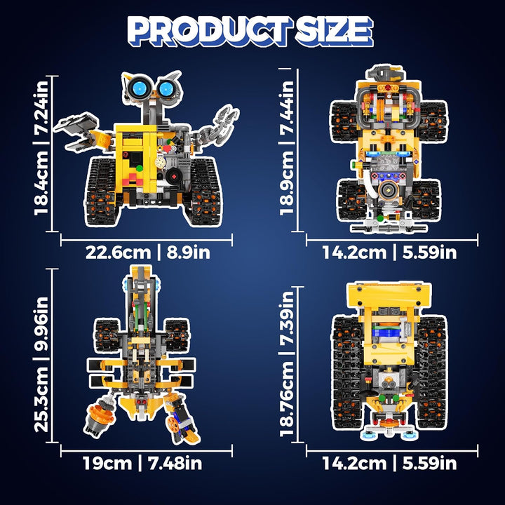 4-In-1 Technic Roboter Bauspielzeug Für Kinder, MINT Roboter Spielzeug | 588 PCS, App &amp; Fernbedienun