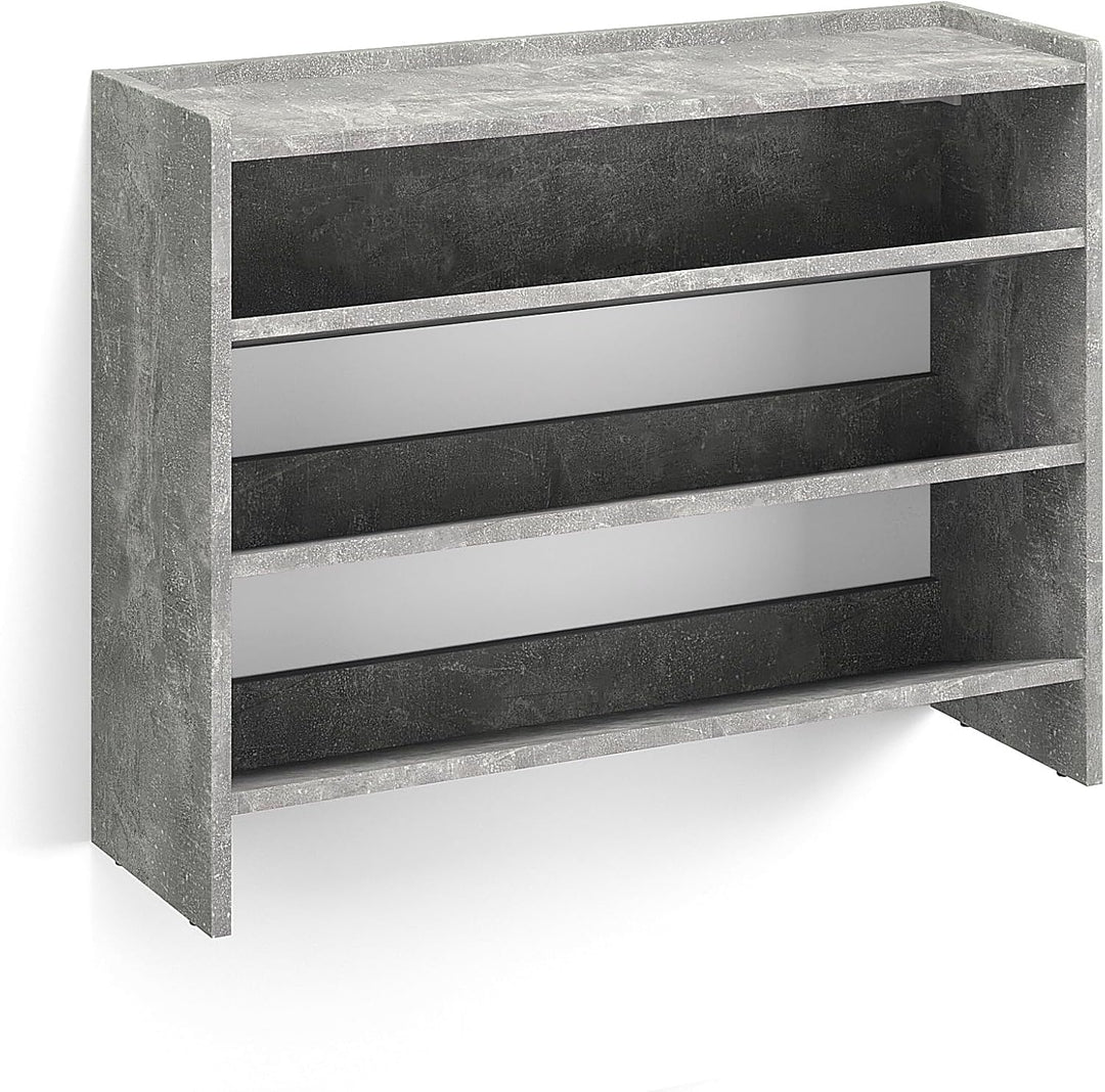 KOMTO Schuhregal Schmal - Schuhablage Flur mit 3 Ebenen Offener Schuhschrank Schuh Organizer Platzsp