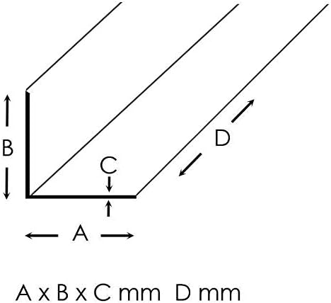Aluminium Winkel Aluwinkel Walzblankes Aluprofil Winkelprofil (120x40x3 mm - 2000 mm), 120x40x3 mm -