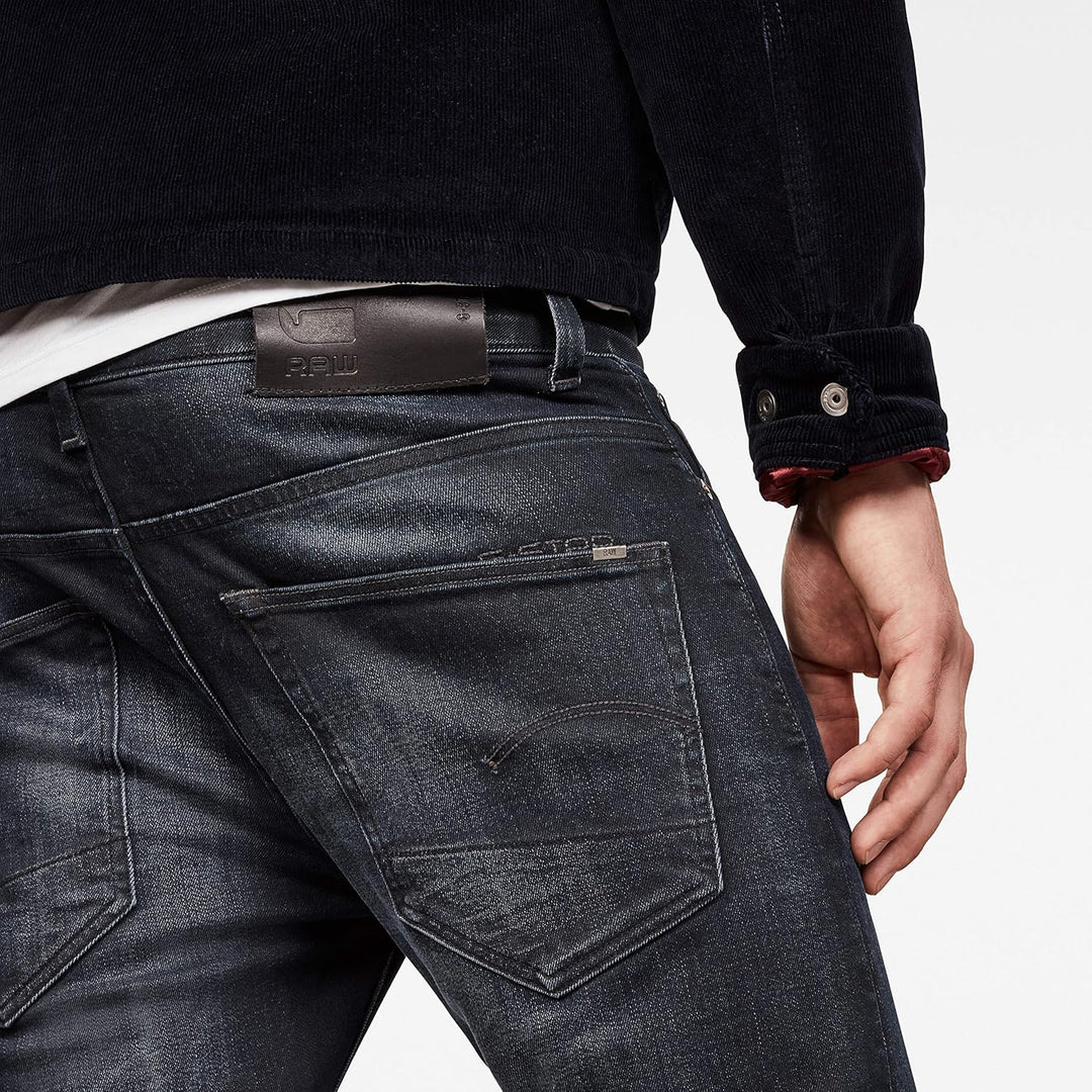 G-Star Herren 3301 Slim Fit Jeans 27W / 32L Blau (Dk Aged 51001-8466-89), 27W / 32L Blau (Dk Aged 51