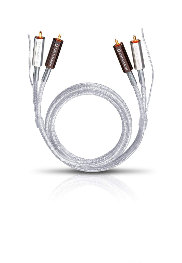 Oehlbach Silver Express Plus 150 - Erstklassiges Stereo Phono Cinch-Kabel Set für Plattenspieler &amp; V