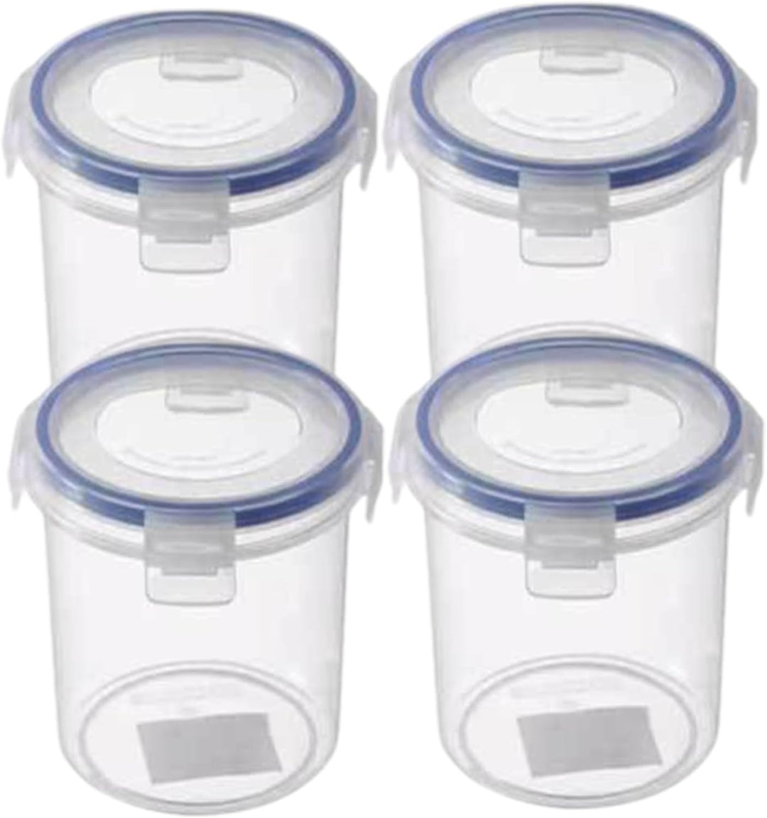 Übernachtung Hafer Jar 4PCS Plastikbehälter mit Deckel 16 Unzen Joghurtbecher über Nacht Hafer Behäl