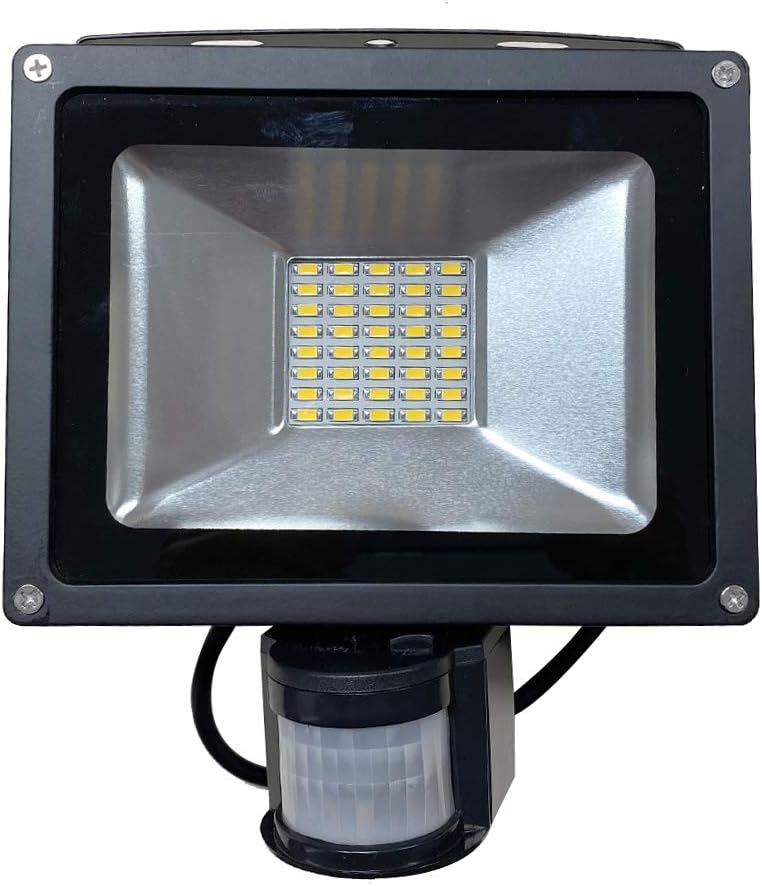2pcs 30W LED SMD Strahler Fluter Aussen Flutlicht Strahler mit PIR Bewegungsmelder Fluter Wasserdich