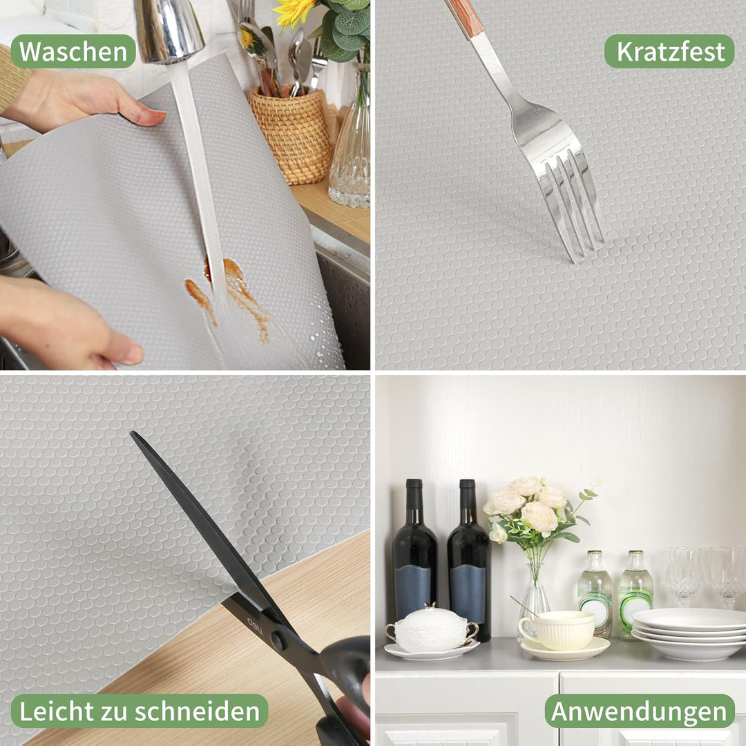 wohomuke Schubladenmatte 50x600cm Matte für schubladen Kühlschrankmatten Für Schubladen Regale Schra