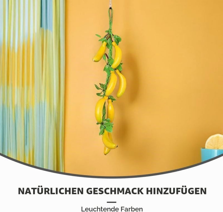 4 Stück Künstliche Bananen Hängespiesse - Simulierte Obstdekoration Für Fotografie Und Partys - Real