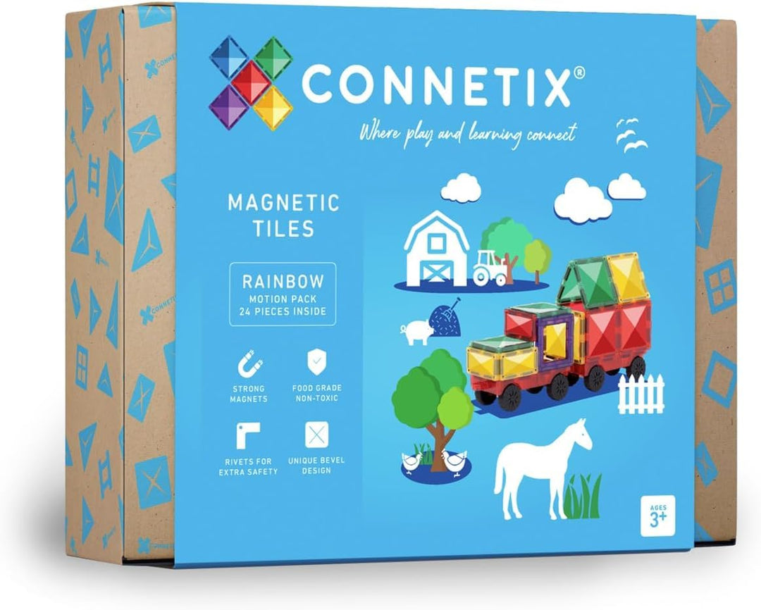 Connetix Magnetische Fliesen Regenbogen Antrag Packen, 24 Stück