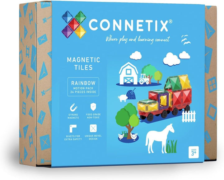 Connetix Magnetische Fliesen Regenbogen Antrag Packen, 24 Stück