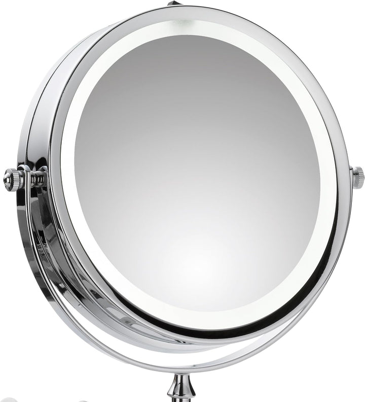 Kela Valeria Wandspiegel, Metall, Silber, 17.5 x 17.5 x 36 cm