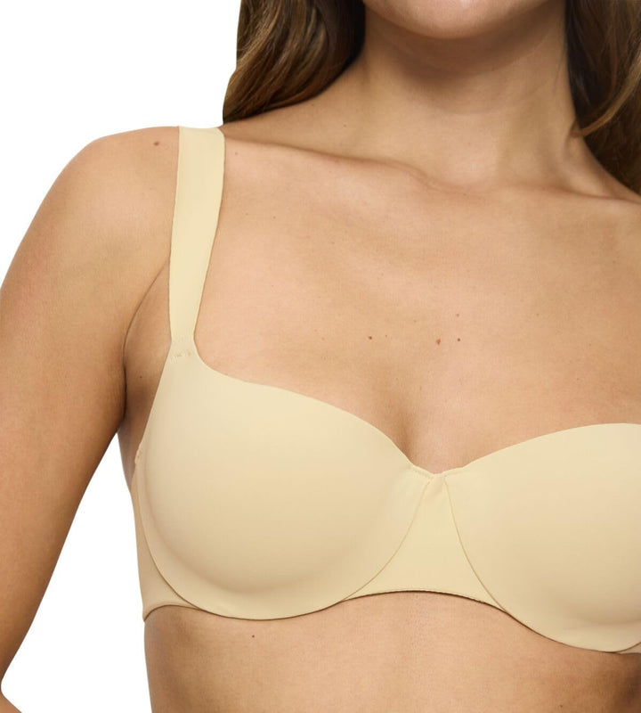 Triumph Damen Body Make-up Illusion Balconette Ex Bra (1er Pack) 80E Honey Yellow, 80E Honey Yellow