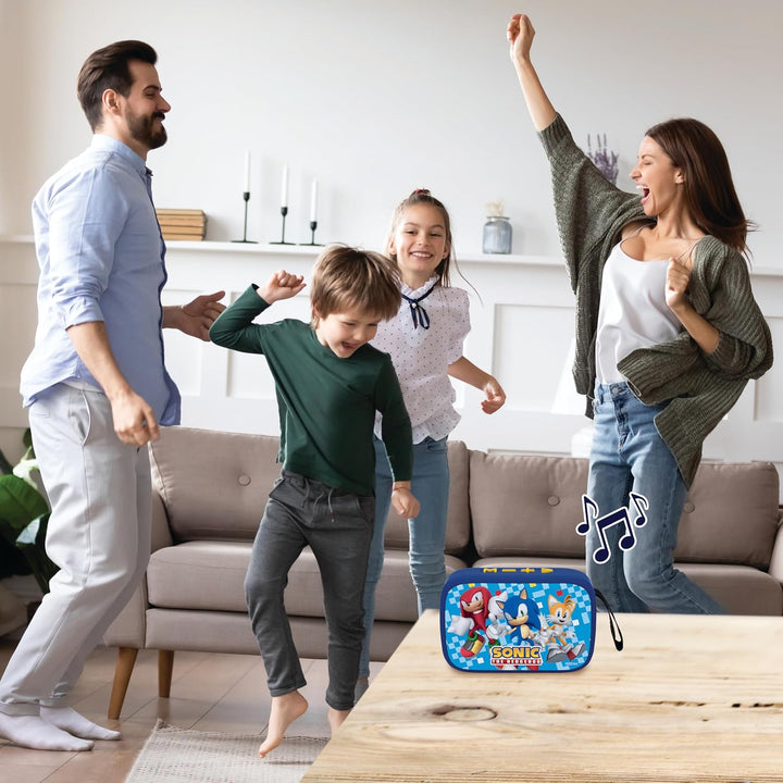 Lexibook, SEGA Sonic The Hedgehog, Tragbarer Bluetooth-Lautsprecher, kabellos, USB-C, SD/TF-Karte, w