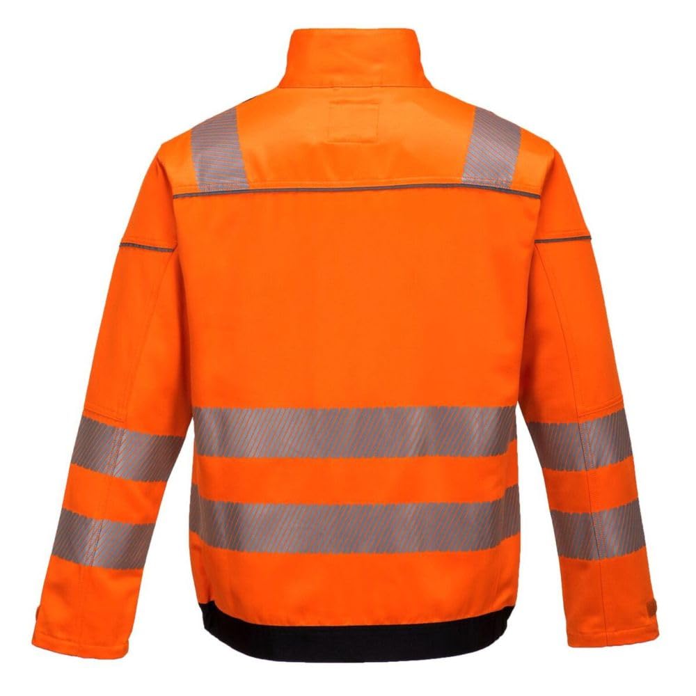 Portwest PW3 Warnschutzjacke, Grösse: S, Farbe: Orange/Schwarz, T500OBRS