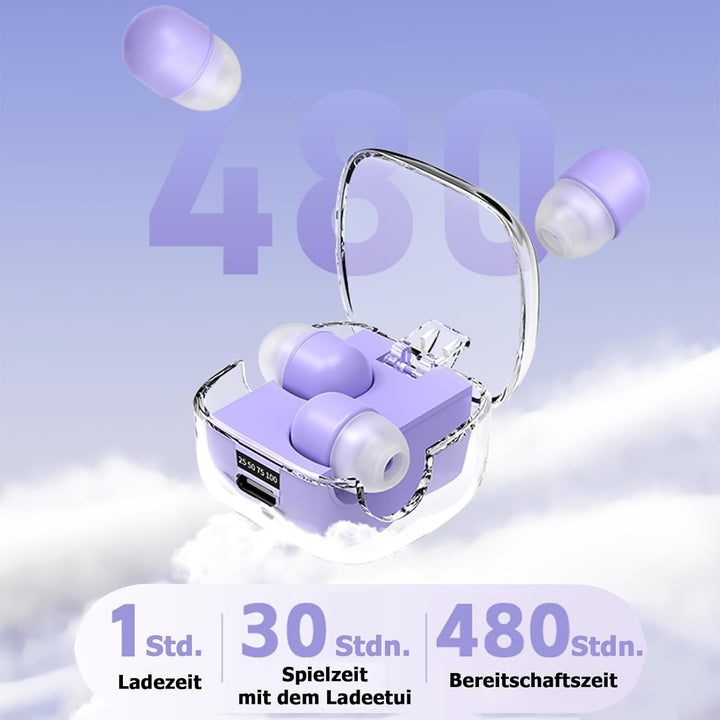 Unsichtbare kleine Schlaf Kopfhörer kabellos Bluetooth im Ohr Wireless in Ear Mini Kopfhörer Sleep E