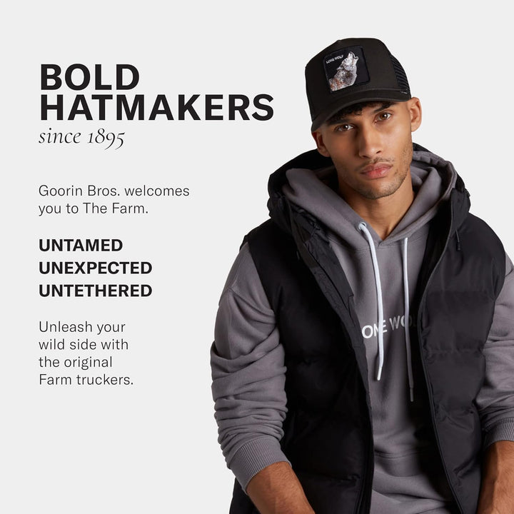 Goorin Bros. Herren The Farm Trucker-Kappe aus Netzstoff für Damen Baseballkappe Einheitsgrösse Blau