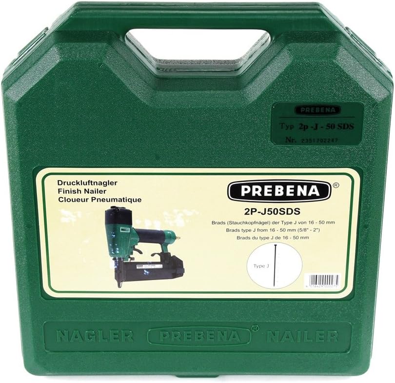 Prebena 2P-J50SDS Druckluftnagler 5 - 7 bar für Stauchkopfnägel