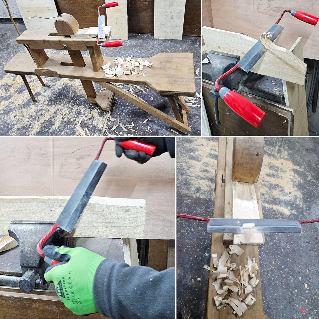 Zugmesser gerade Form mit 270 mm Ziehmesser Abziehmesser Zugklinge Klinge Abziehklinge Bogenbau Zug