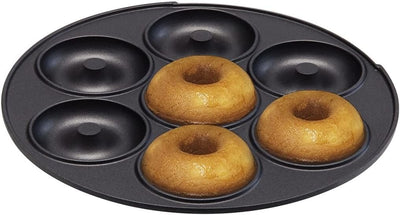 Bestron 3-in-1 Cakemaker im Retro Design, mit 3 auswechselbaren Backplatten, Donut-, Cupcake- und Ca