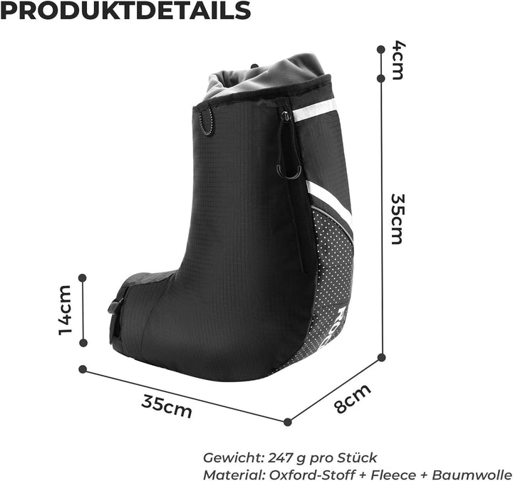 ROCKBROS Lenkerstulpen Lenker Handschuhe für Fahrrad Motorrad Roller Scooter Gefüttert Winddicht Was