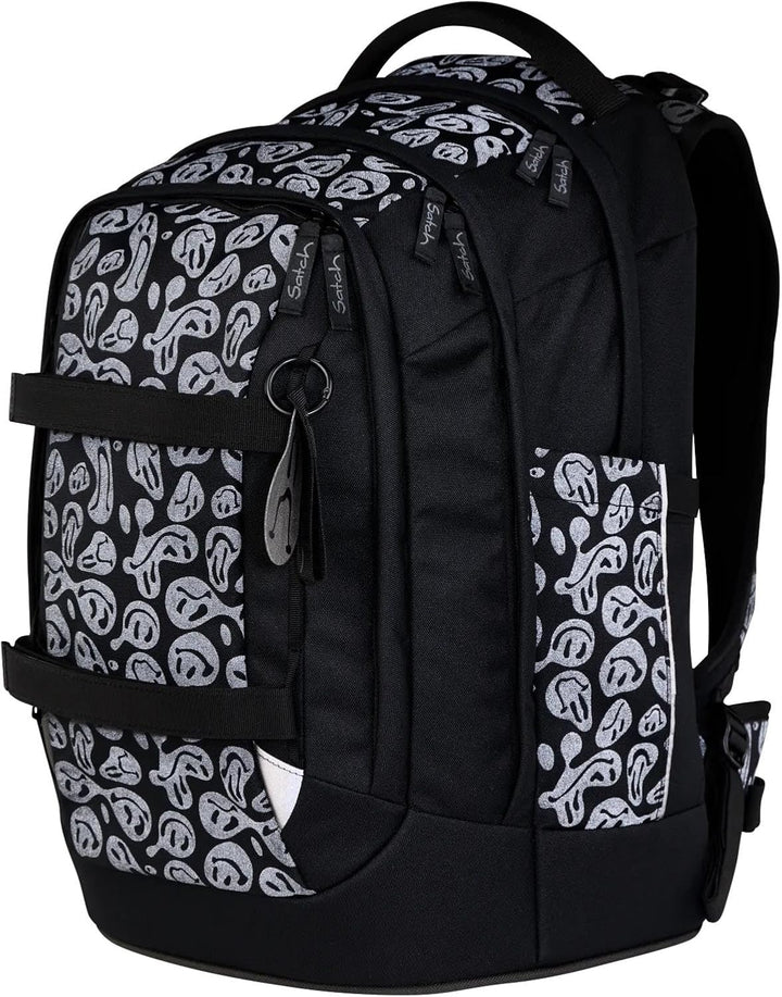 Satch Pack Set Set 4 teilig ab 5. Klasse ergonomisch 30L Stauraum mit Schlamperbox Trinkflasche Spor