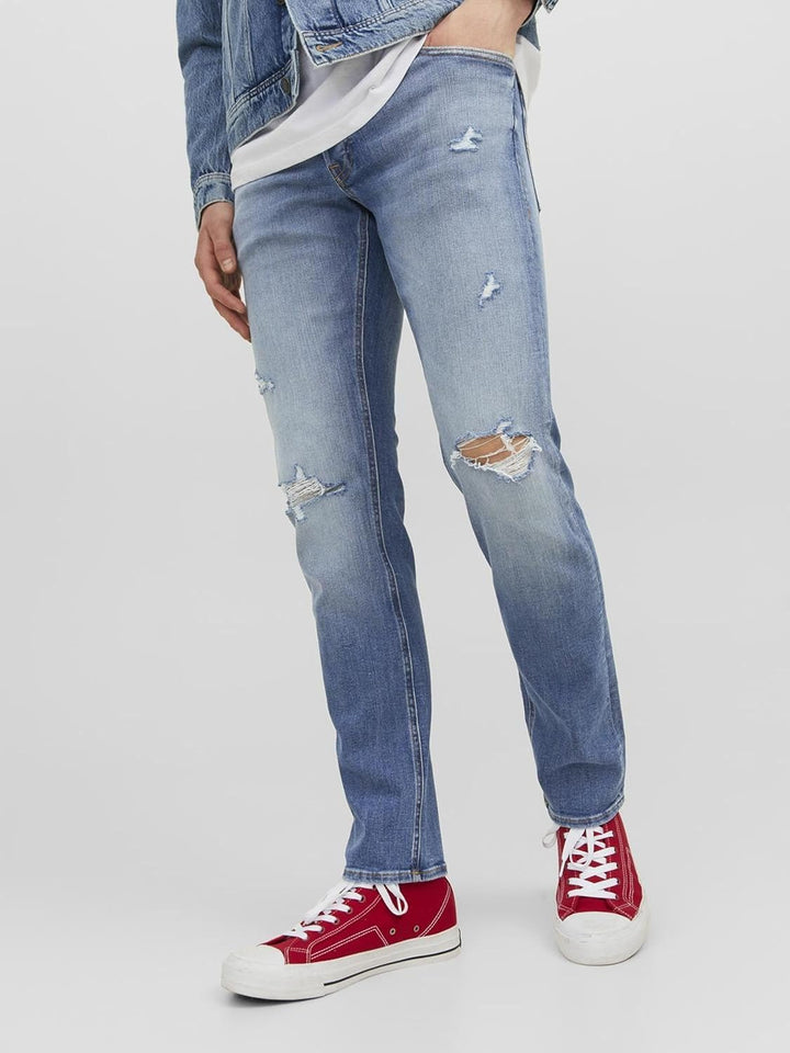 JACK & JONES Male Slim Fit Jeans JJIGLENN JJORIGINAL SBD 619 NOOS Slim Fit Jeans 36W / 32L Blue Deni