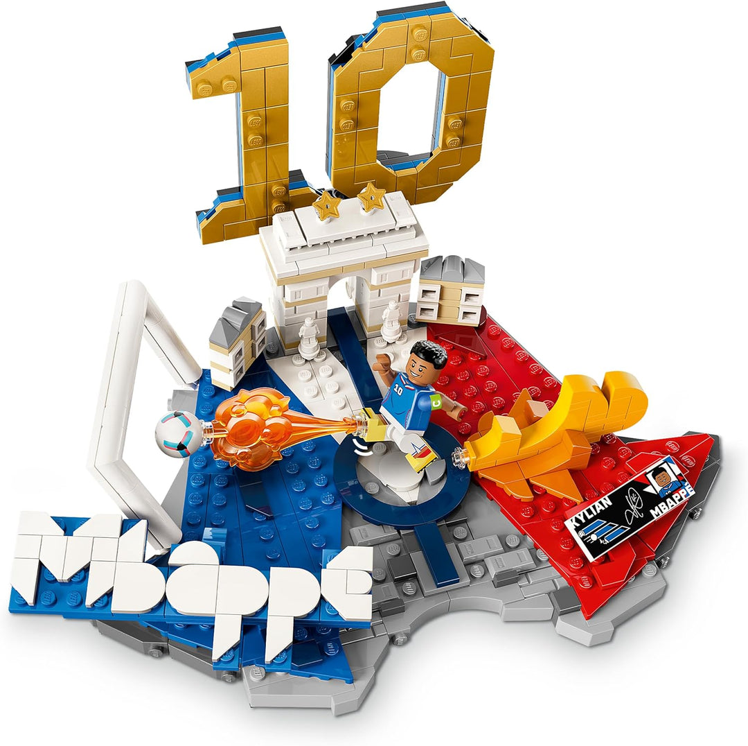 LEGO Editions Kylian Mbappé – Fussball-Highlights Spielzeug - 3D Modellbau mit Minifigur zum Sammeln