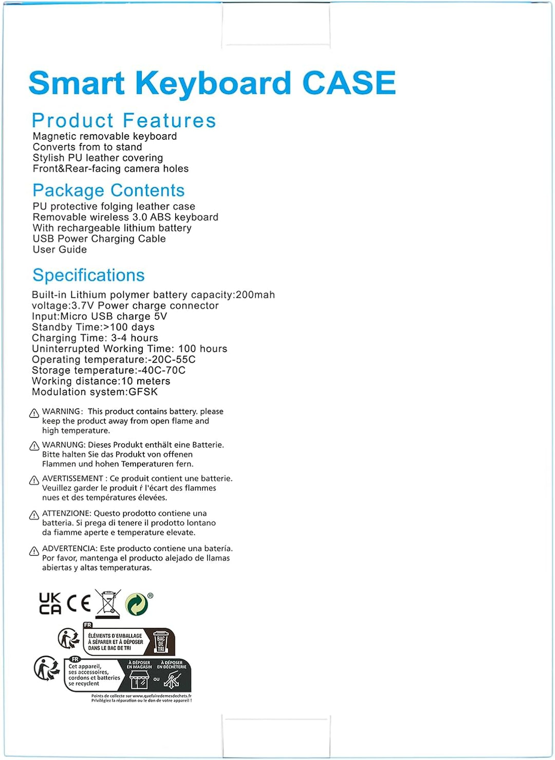 Yeegnar Tastatur mit Schutzhülle für Lenovo Tab P11 / P11 Plus TB-J606 / TB-J607 Italienische Blueto