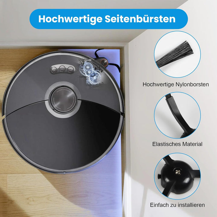 32 Stück Zubehör für Roborock S8 MaxV Ultra & S8 Max Ultra Saugroboter | 4 Hauptbürste, 6 Staubbeute