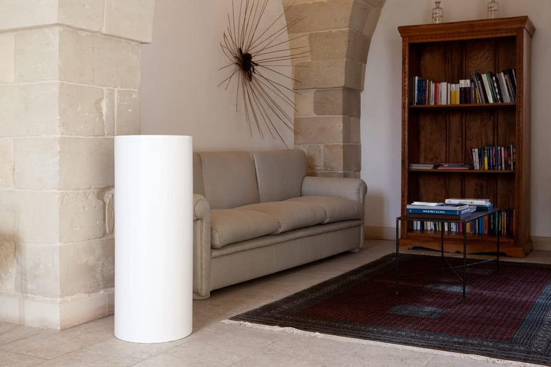 Kloris Zylindrische Säule Sweet Tisch Höhe 90 cm Durchmesser 35 cm Farbe Weiss Made in Italy