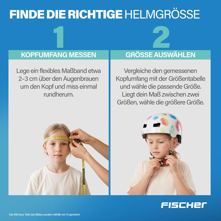 FISCHER BMX Kinder-Helm, Fahrradhelm, Radhelm, Dirt Bike Helm Plus mit integriertem LED-Rücklicht, S
