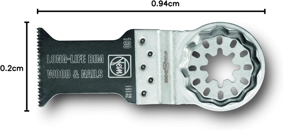 FEIN E-Cut Long-Life-Sägeblatt, Ve. 5 St., Breite 65 mm, Länge 50 mm, Aufnahme Starlock Plus, Bi-Met