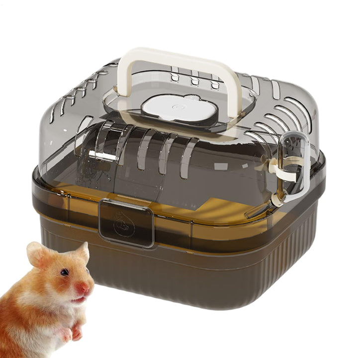 Hamster Transportbox - Atmungsaktiver Freigehege Käfig Für Kleintiere | Klarer Atmungsaktiver Hamste