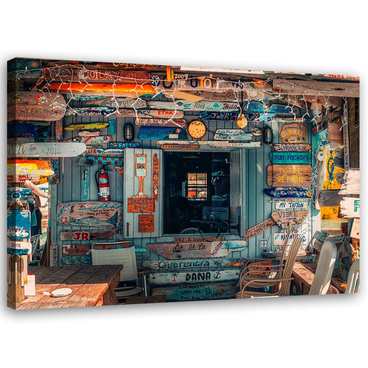 Feeby Wandbild für Wohnzimmer Druckbild Leinwandbild Braun 100x70 cm M14498 100x70 cm, M14498 100x70